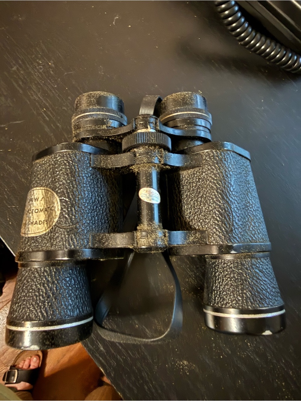 Vintage 7x35 Binoculars with Case – Amber Coated Optics – As Is